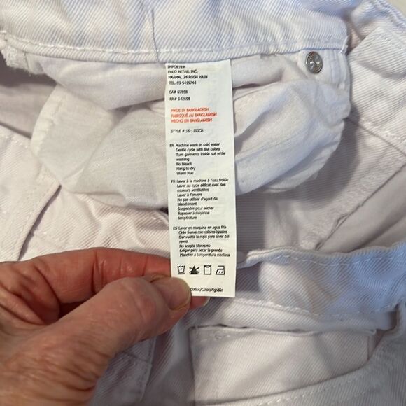 NWT Refuge sz 13 jr boyfriend relaxed high rise distressed ripped white jeans - Picture 10 of 17